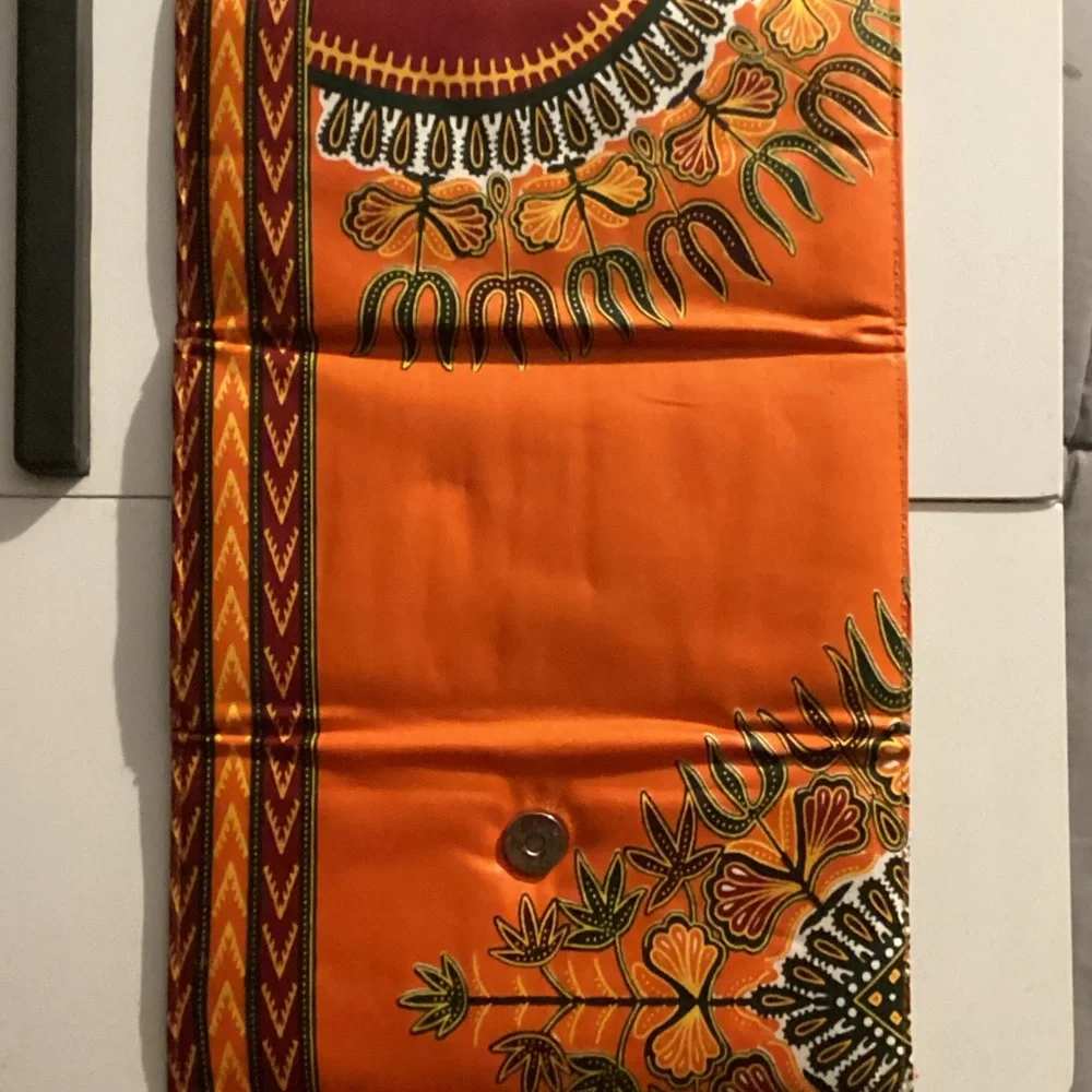 Vibrant Orange and Red Women's Clutch - Picture 3 of 4